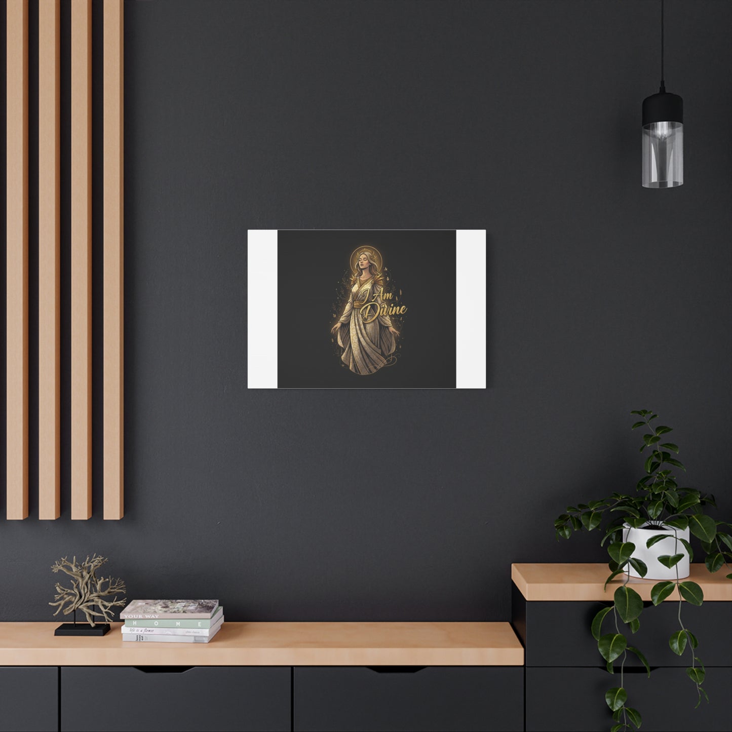 I Am Divine Canvas, Goddess Art Print | Manifest Goddess, Mythic Wall Art
