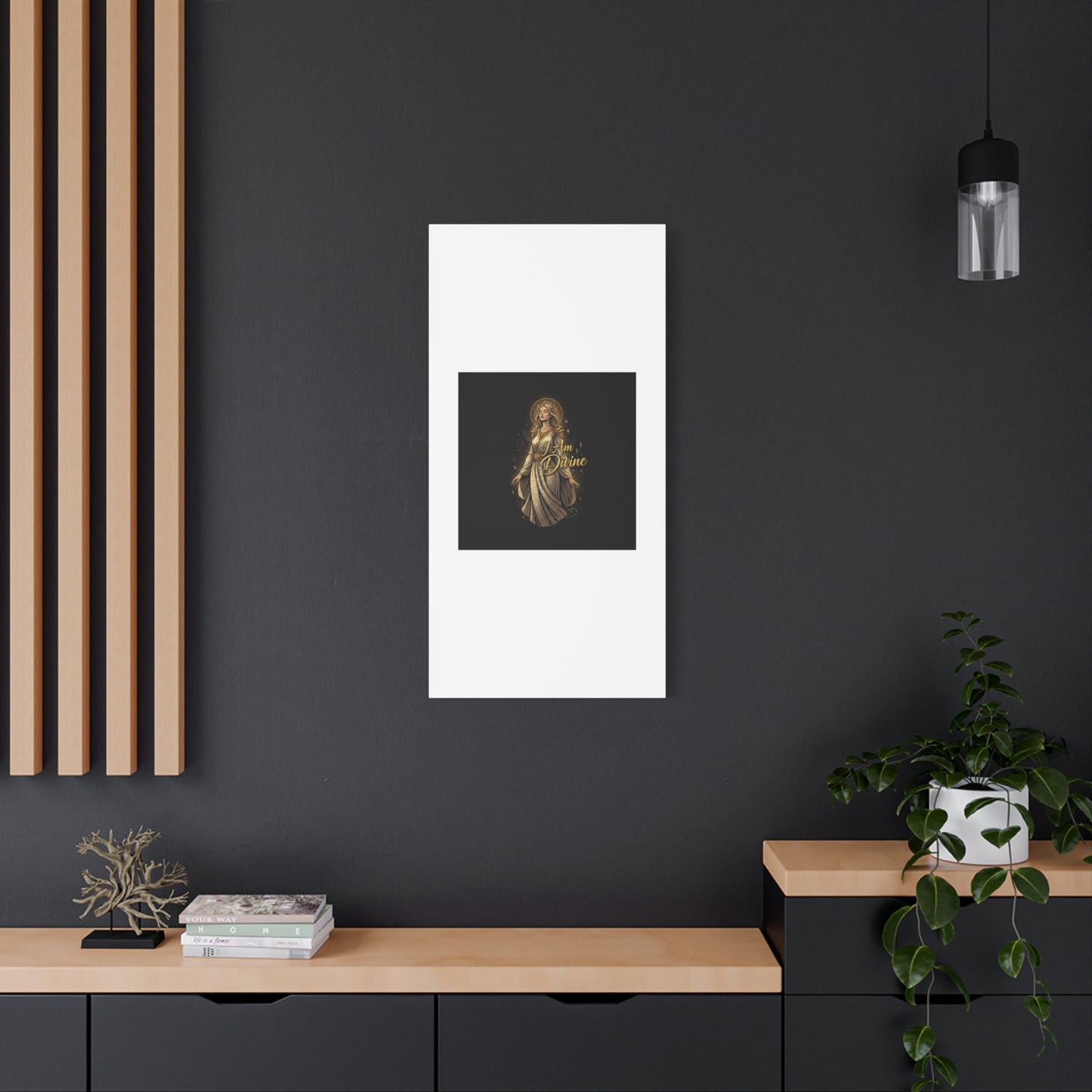 I Am Divine Canvas, Goddess Art Print | Manifest Goddess, Mythic Wall Art
