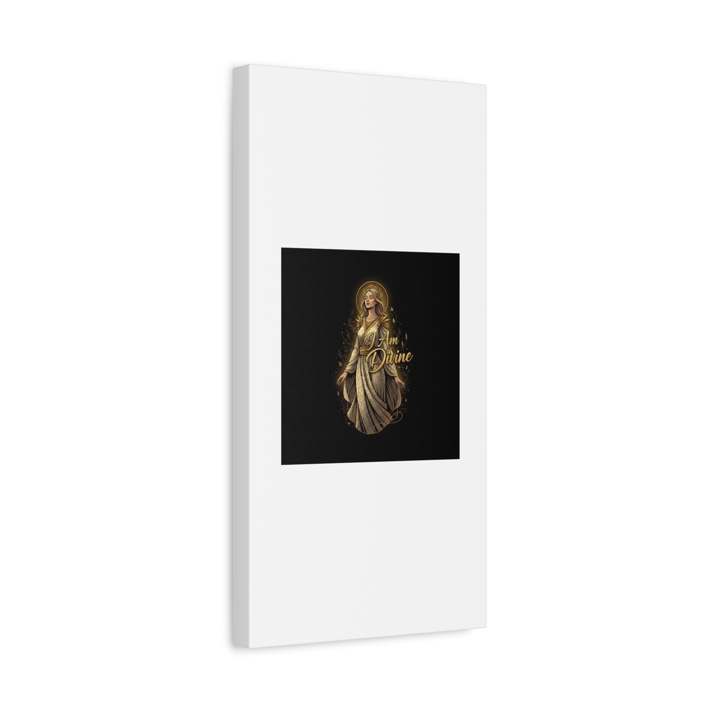 I Am Divine Canvas, Goddess Art Print | Manifest Goddess, Mythic Wall Art