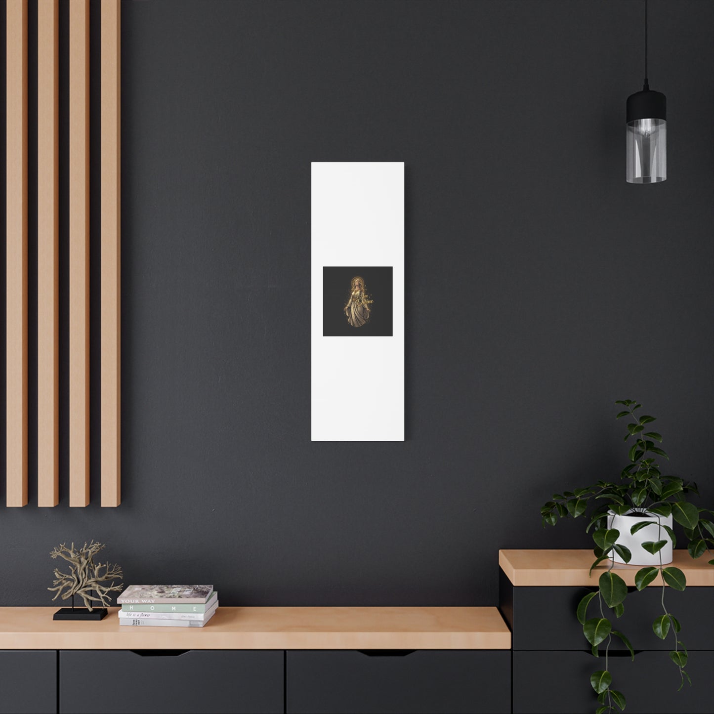 I Am Divine Canvas, Goddess Art Print | Manifest Goddess, Mythic Wall Art