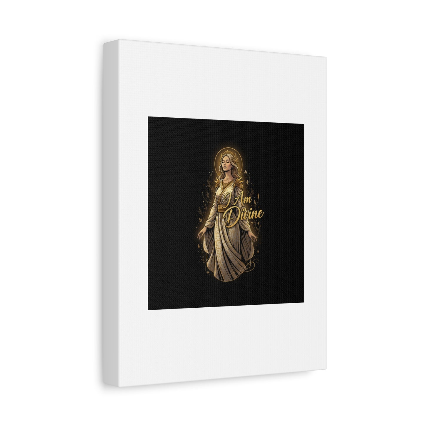 I Am Divine Canvas, Goddess Art Print | Manifest Goddess, Mythic Wall Art