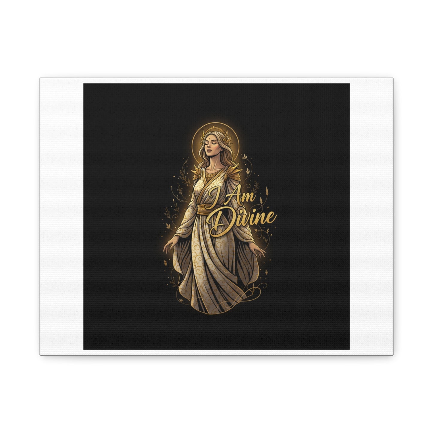 I Am Divine Canvas, Goddess Art Print | Manifest Goddess, Mythic Wall Art