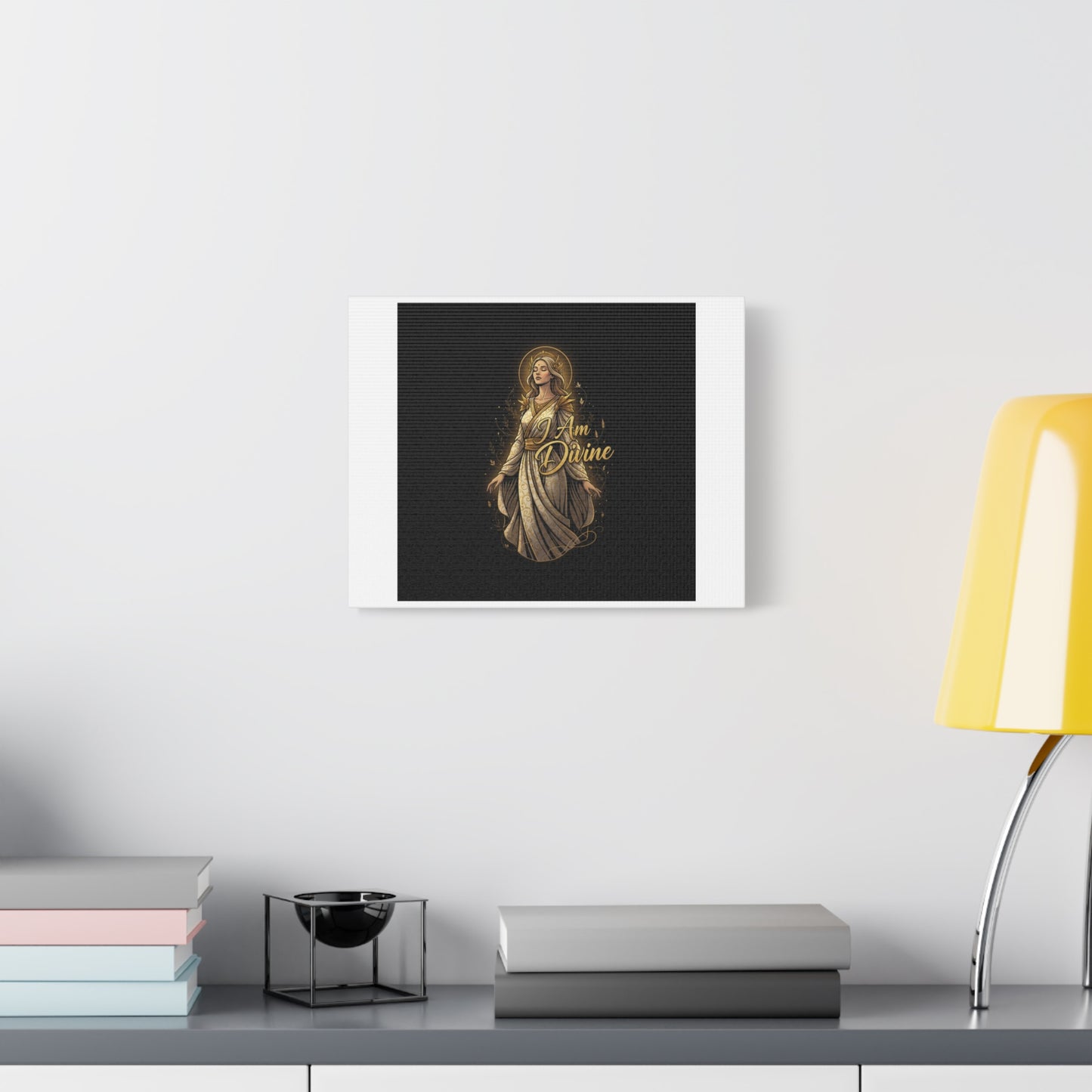 I Am Divine Canvas, Goddess Art Print | Manifest Goddess, Mythic Wall Art