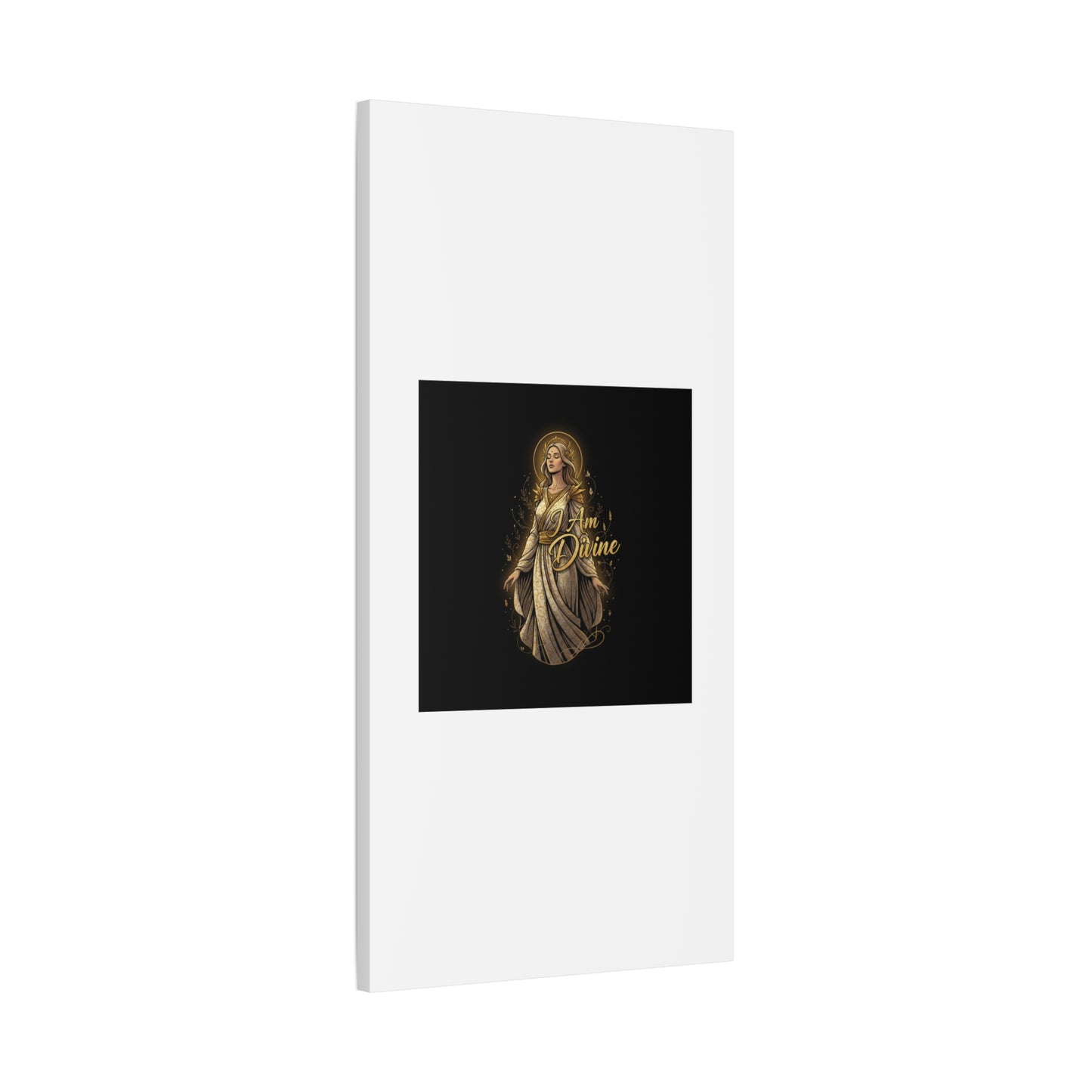 I Am Divine Canvas, Goddess Art Print | Manifest Goddess, Mythic Wall Art