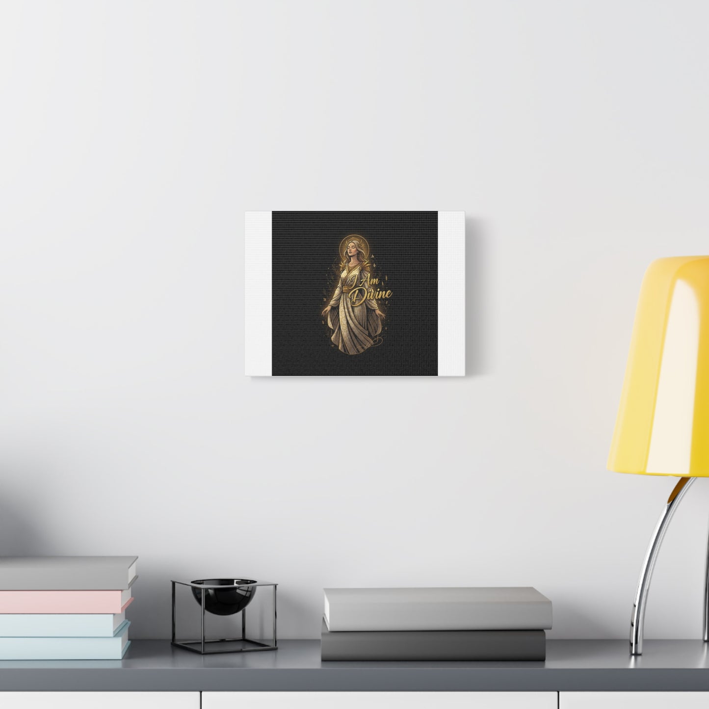 I Am Divine Canvas, Goddess Art Print | Manifest Goddess, Mythic Wall Art