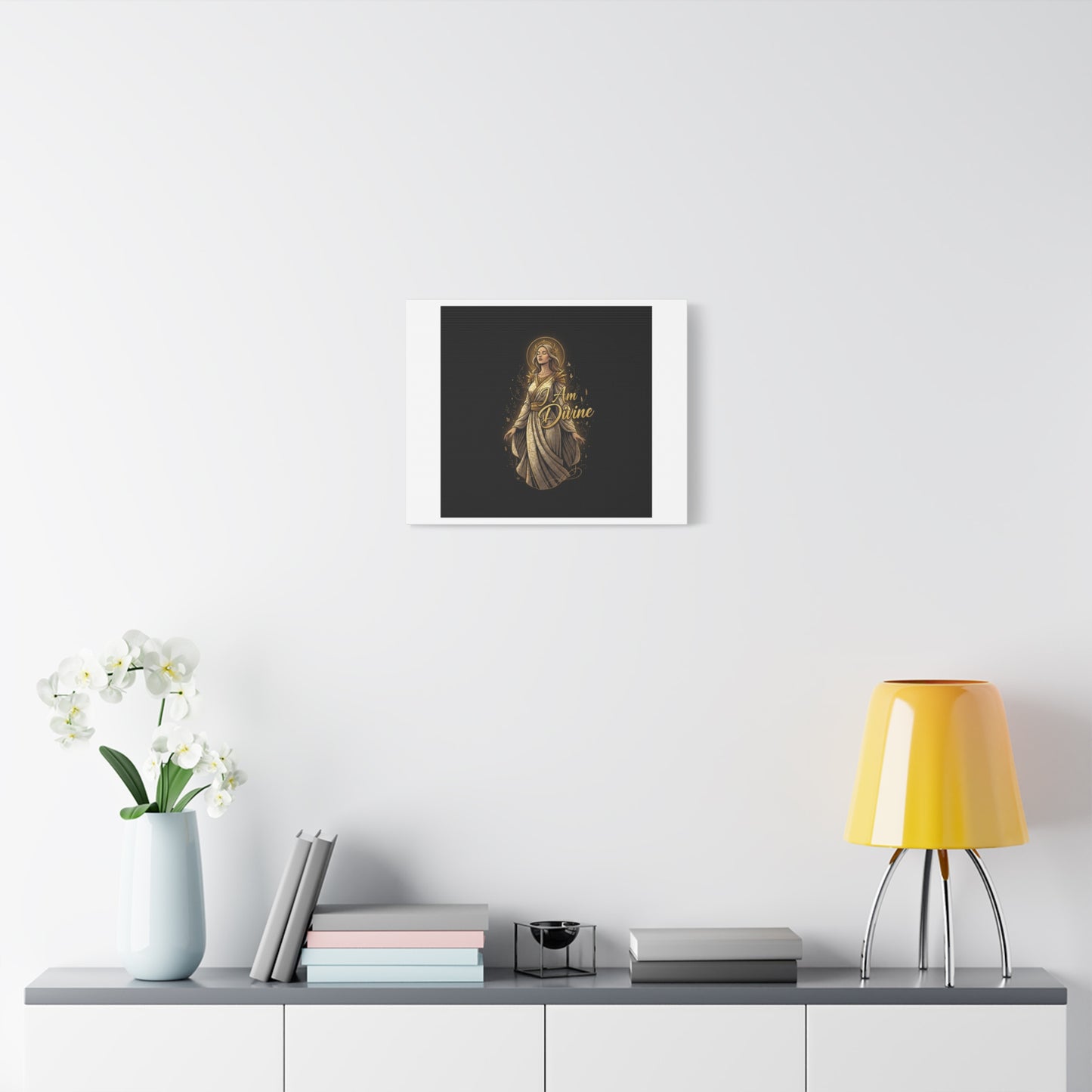 I Am Divine Canvas, Goddess Art Print | Manifest Goddess, Mythic Wall Art