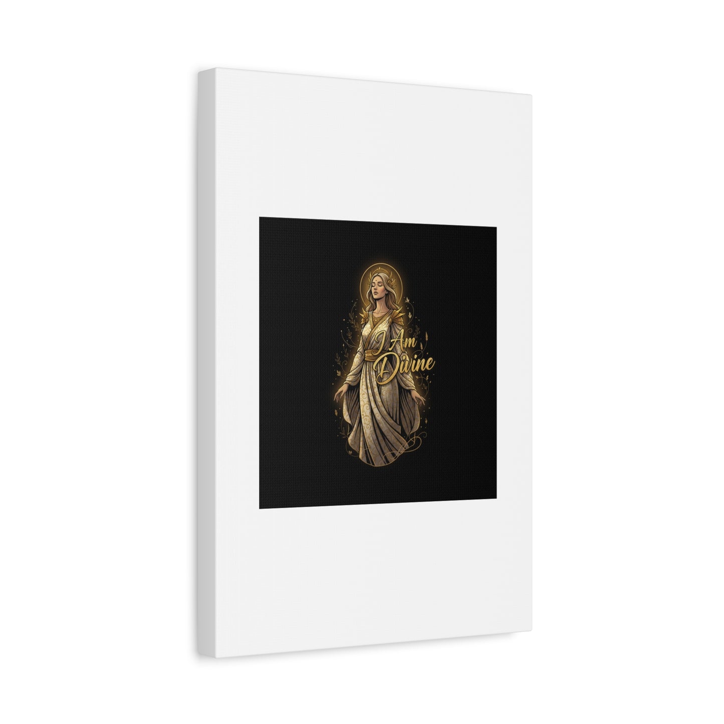 I Am Divine Canvas, Goddess Art Print | Manifest Goddess, Mythic Wall Art