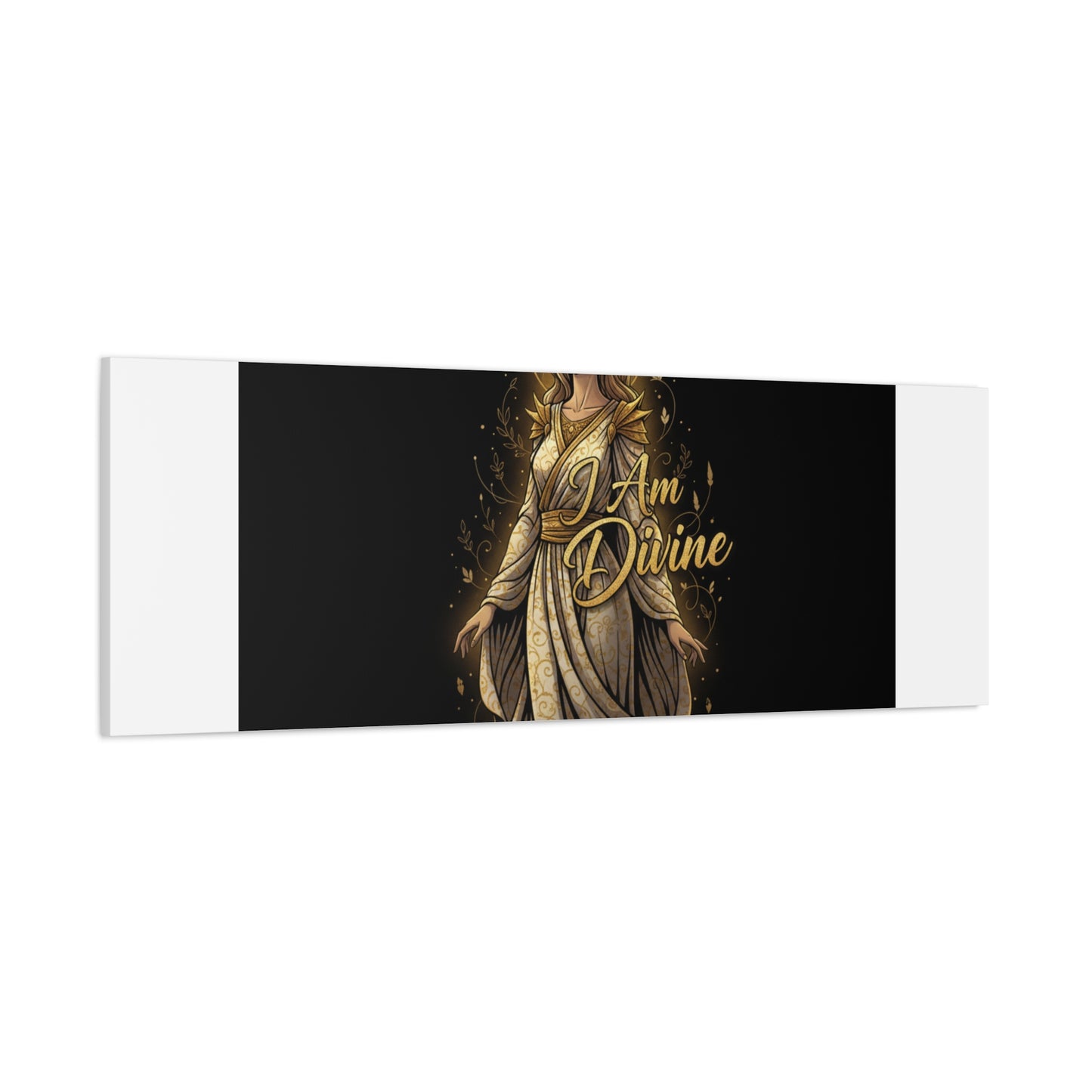 I Am Divine Canvas, Goddess Art Print | Manifest Goddess, Mythic Wall Art