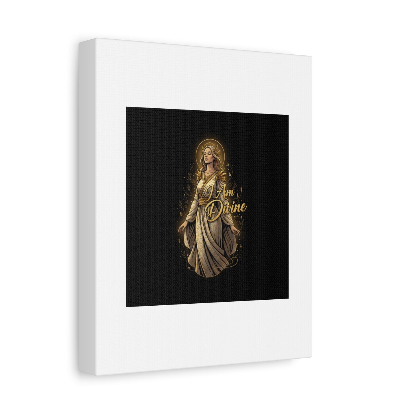 I Am Divine Canvas, Goddess Art Print | Manifest Goddess, Mythic Wall Art