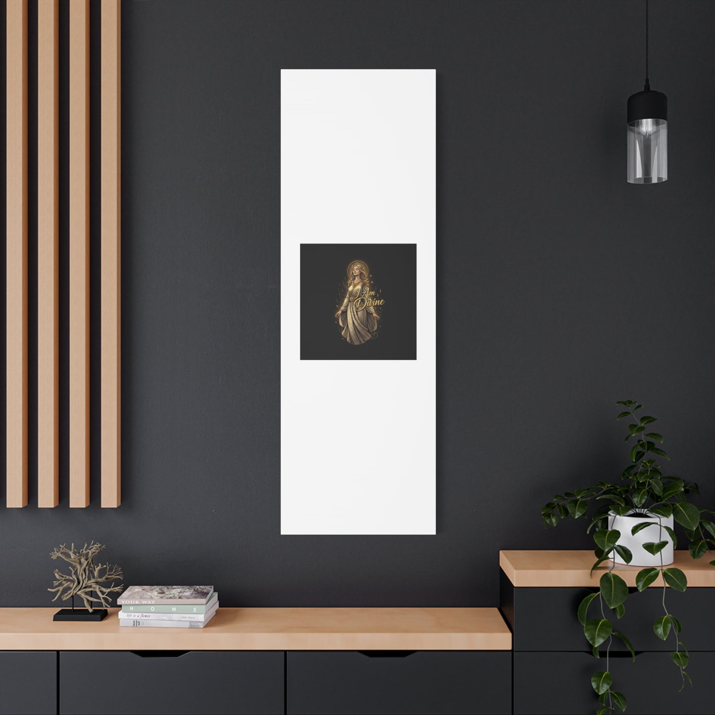 I Am Divine Canvas, Goddess Art Print | Manifest Goddess, Mythic Wall Art