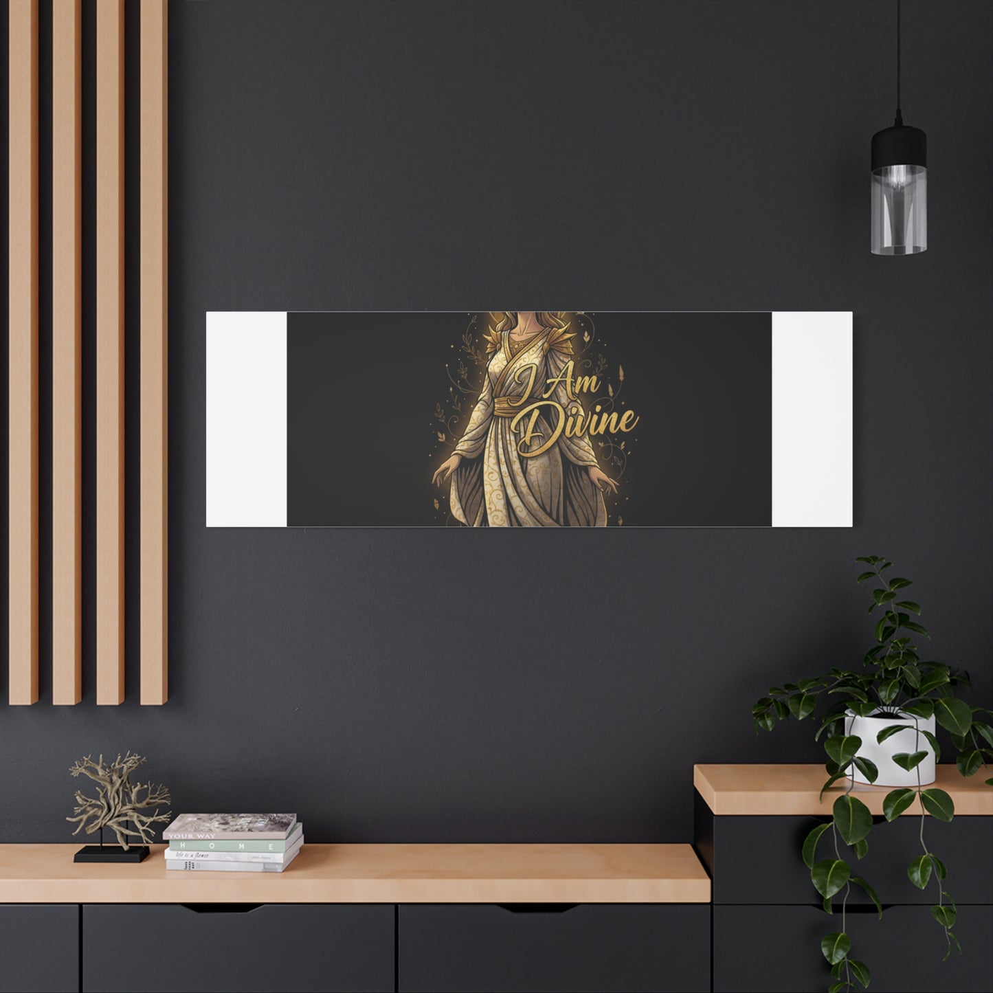 I Am Divine Canvas, Goddess Art Print | Manifest Goddess, Mythic Wall Art
