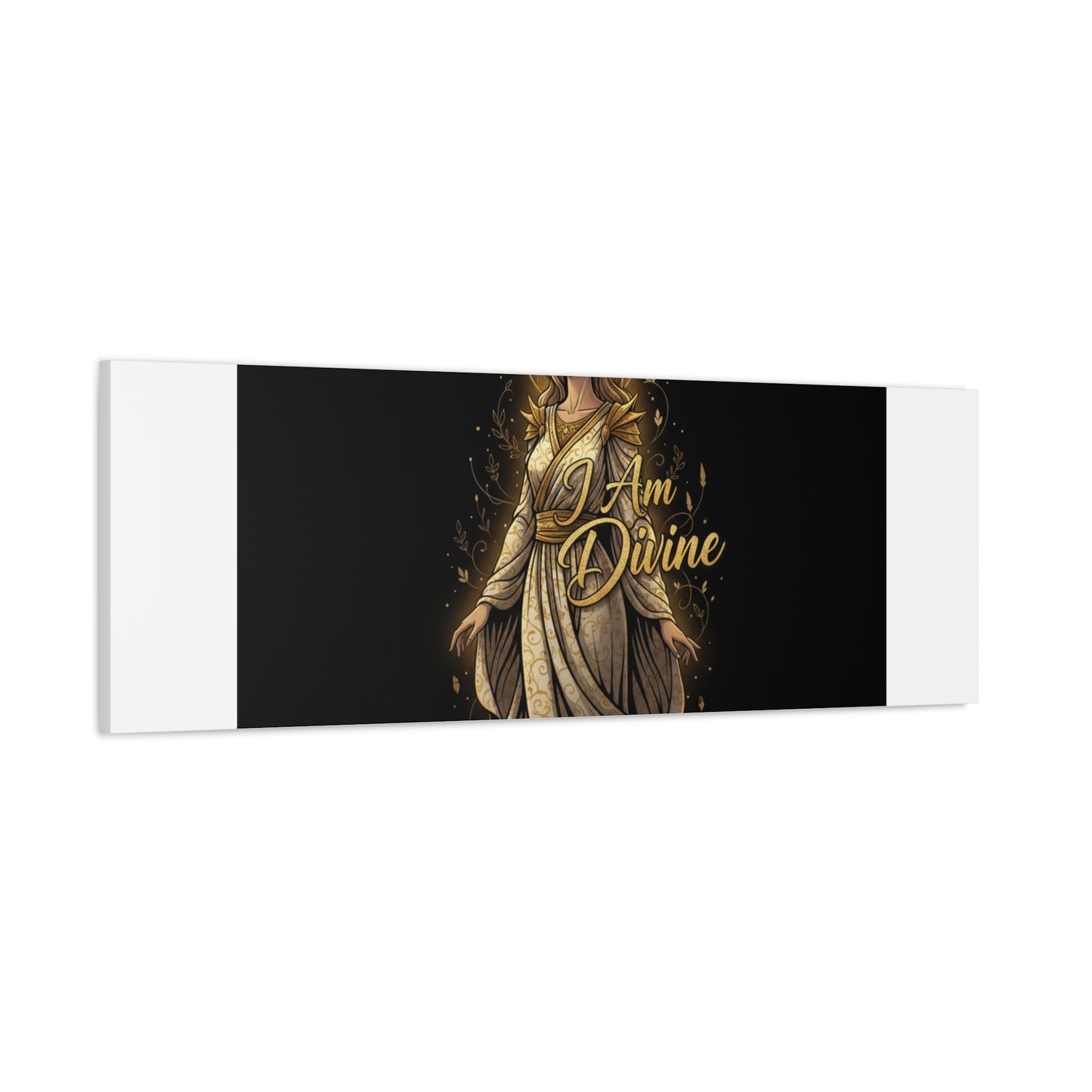 I Am Divine Canvas, Goddess Art Print | Manifest Goddess, Mythic Wall Art