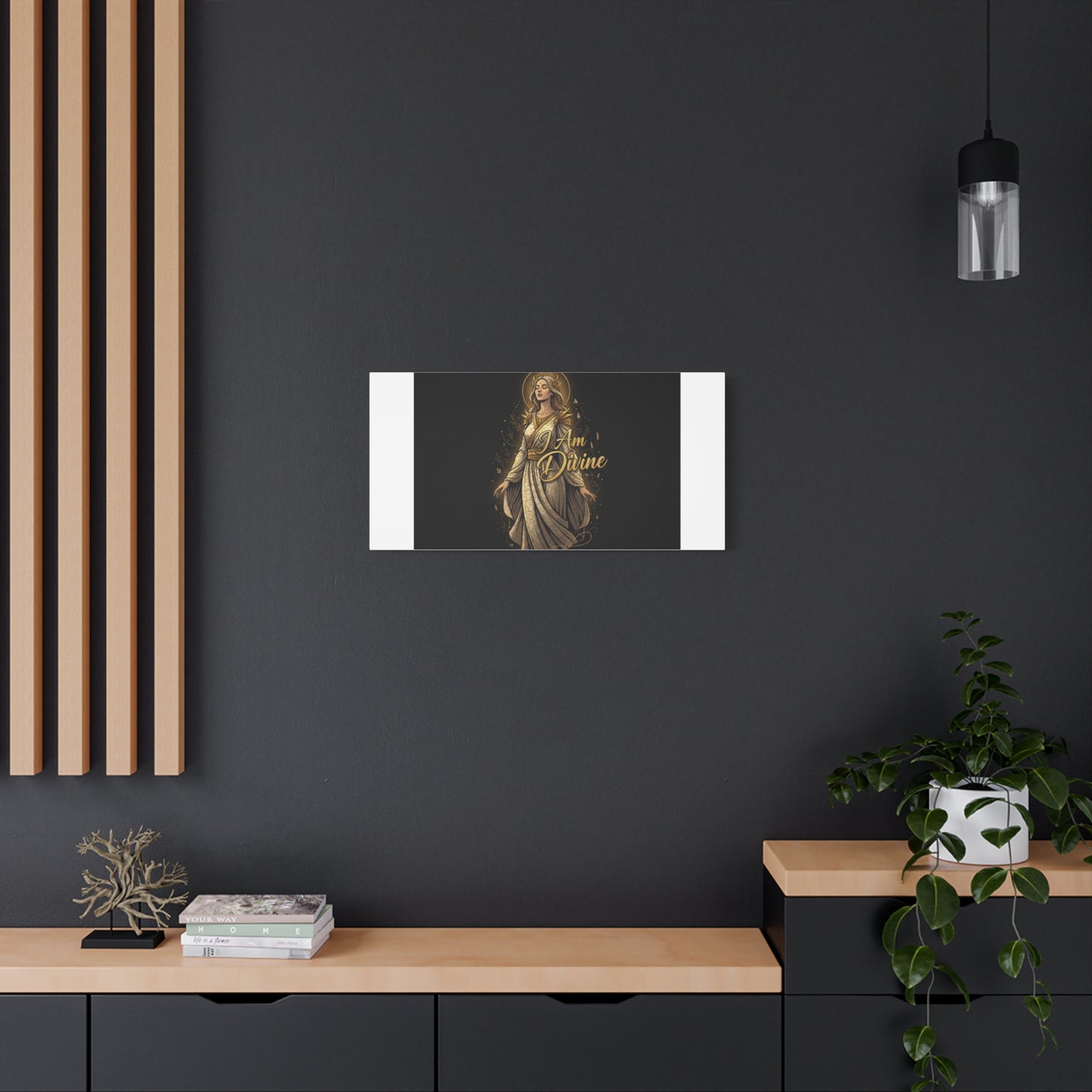 I Am Divine Canvas, Goddess Art Print | Manifest Goddess, Mythic Wall Art