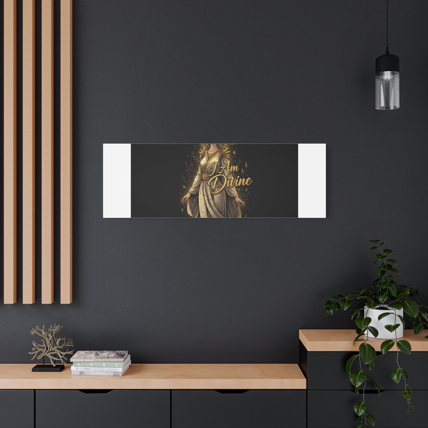 I Am Divine Canvas, Goddess Art Print | Manifest Goddess, Mythic Wall Art