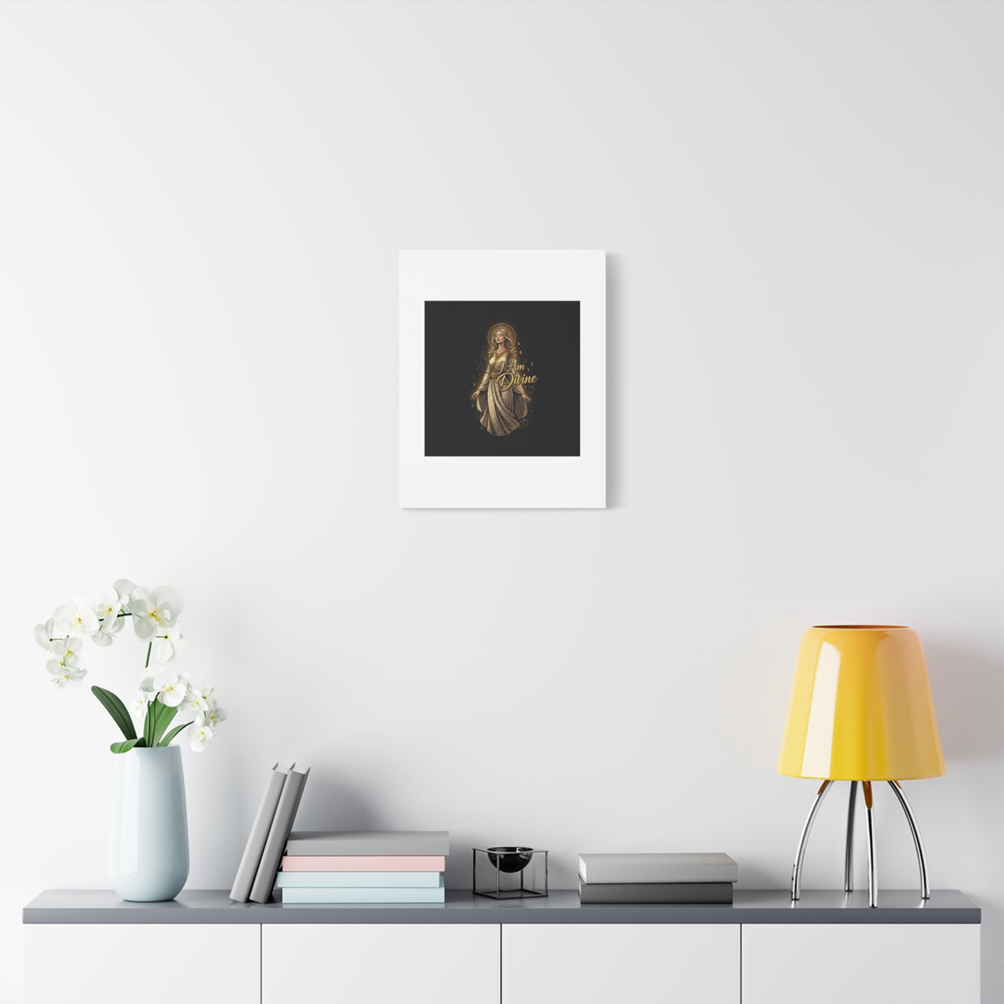 I Am Divine Canvas, Goddess Art Print | Manifest Goddess, Mythic Wall Art